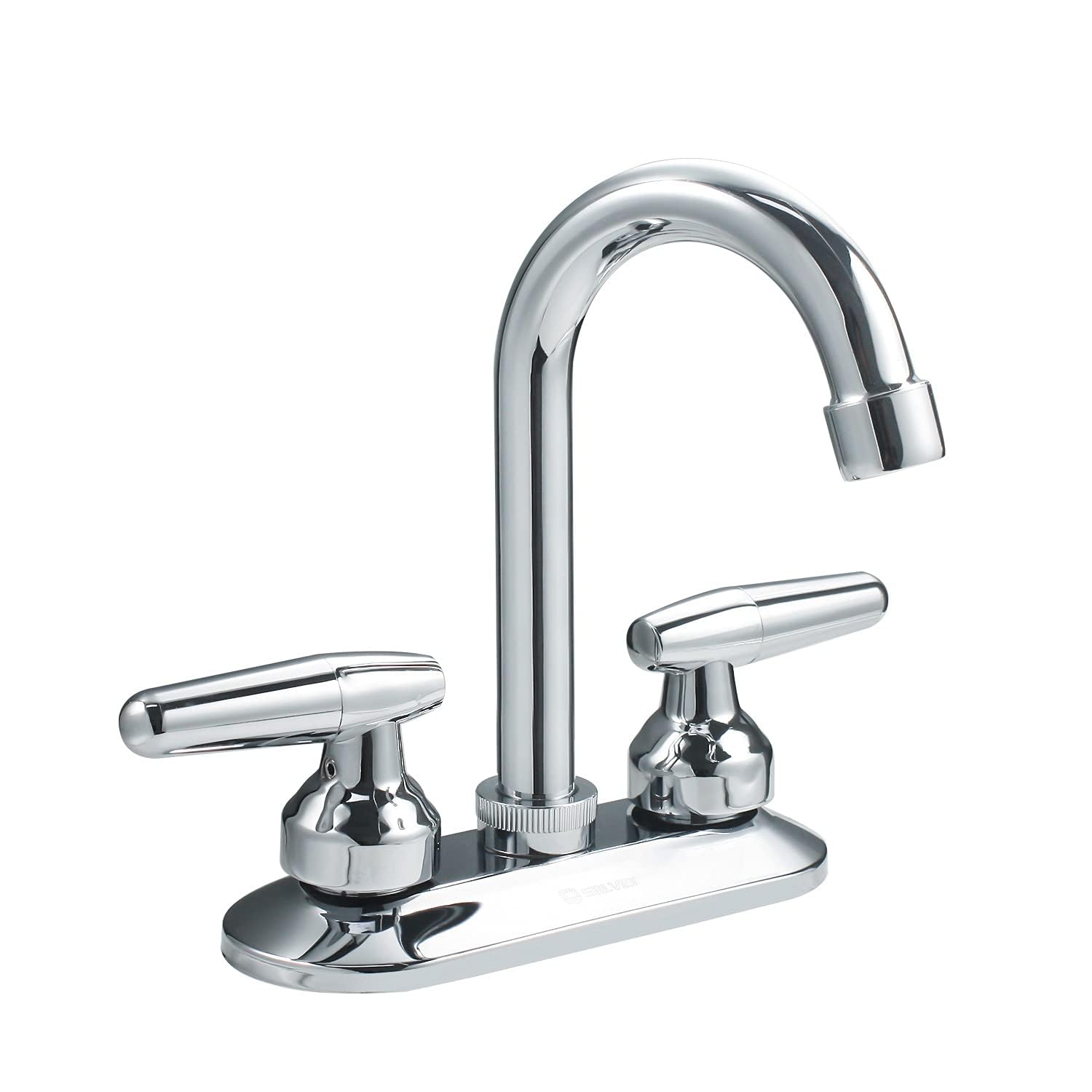 SOLVEX 2 Handle Bathroom Faucet 4 Inch Centerset Bathroom Sink